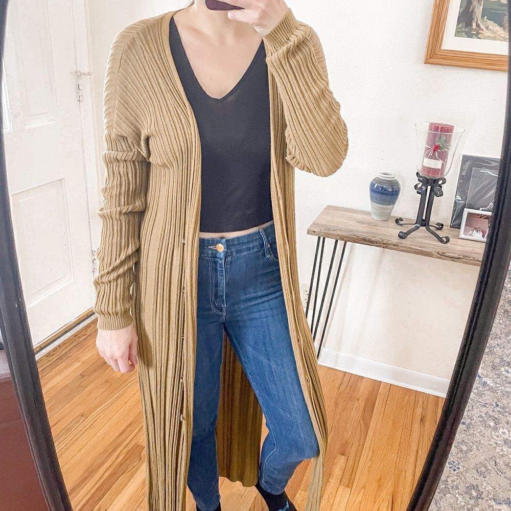Free People Skinny Mini Duster Cardigan Sweater M